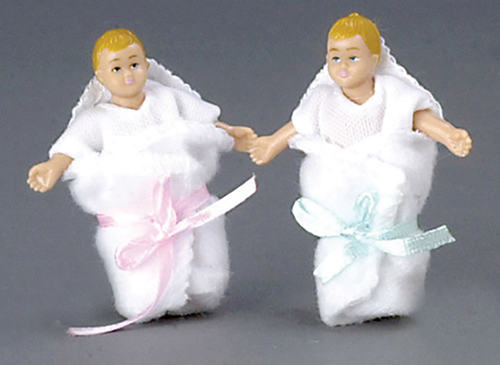 Dollhouse Miniature Babies/2, Blonde